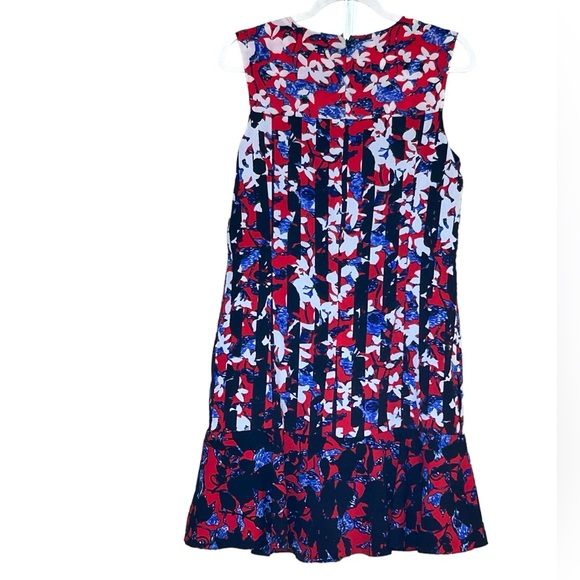Peter Pilotto & Target Sleeveless Floral & Stripes Dress Size M - Picture 5 of 5
